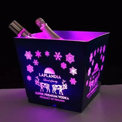 CF-320BF 10L LED ice bucket - PP(Oil painted )
