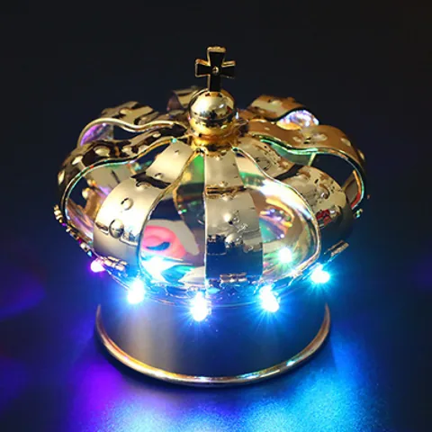 Korona butelka topper led butelka światło